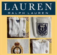 Cardigan veste POLO RALPH LAUREN tricot coton épais / vaut 275$