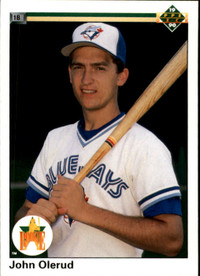 JOHN OLERUD .... ROOKIE CARD .... 1990 UPPER DECK .... BLUE JAYS