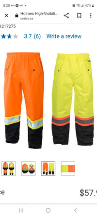 Rain waterproofs pants (color-yellow) Hi-Visibility 