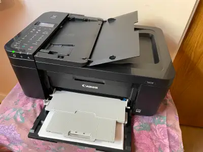 Print, Copy, Scan and Fax. Gently used. Low on Black ink. Pick up only. We cannot drop off. Serious...