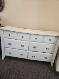 White dresser for sale.