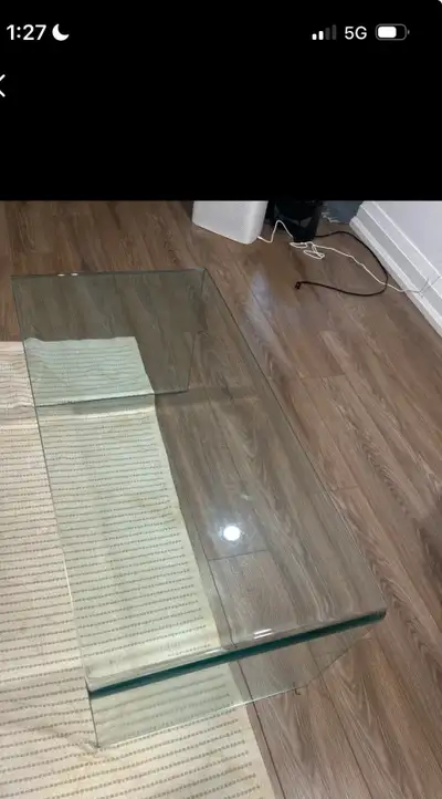 Waterfall Glass Coffee Table, View more