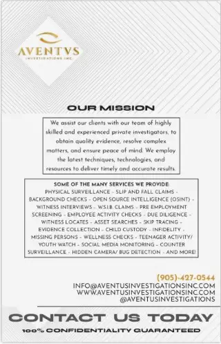 PRIVATE INVESTIGATOR - 24 Hour - 647-229-582062863725445378123