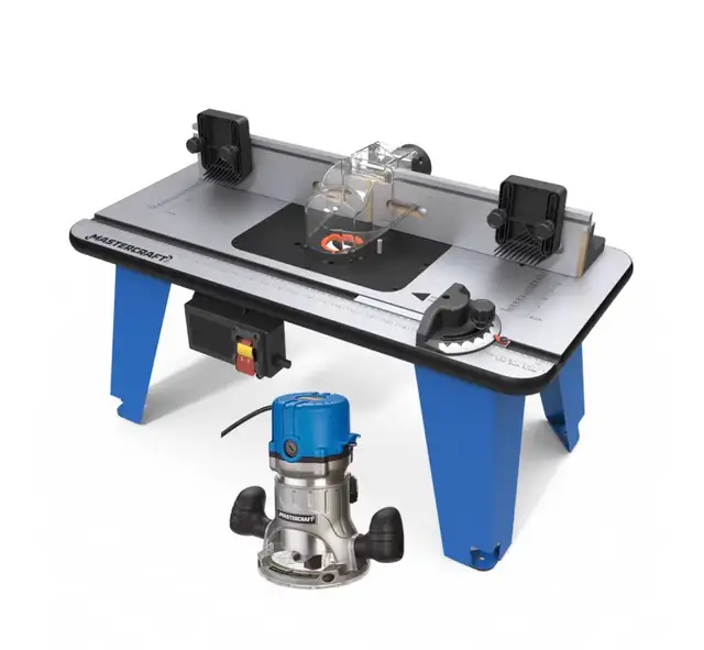 Mastercraft 9.5A 1-3/4HP Fixed Base Router & Router Table Kit