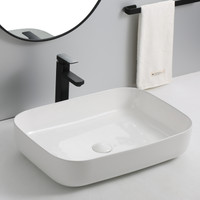 Naples   24 White Ceramic Vessel/Countertop Sink by   NEXXT