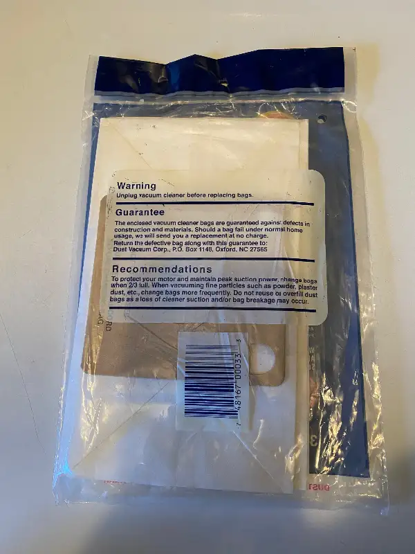 Eureka Vacuum Bags Style V by DVC (3 in Bag) in Vacuums in Oakville / Halton Region - Image 3
