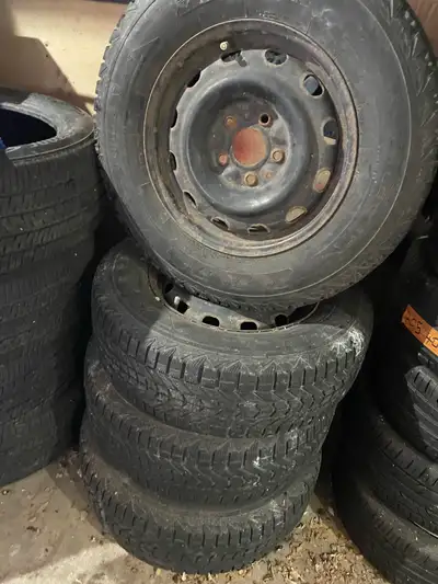 I'm offering a set of winter tires, size P225/70R16, mounted on steel rims. These tires have seen a...