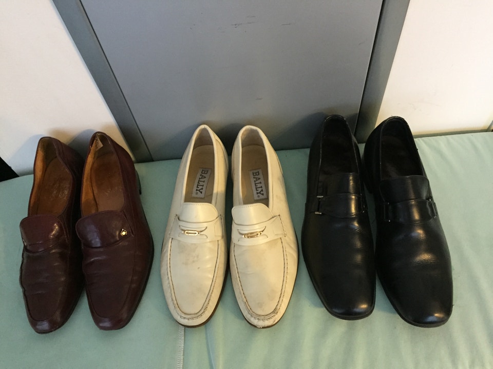 Bally, VTG 60s Men's Leather Bally / Florsheim Loafer Shoes - Sz 9