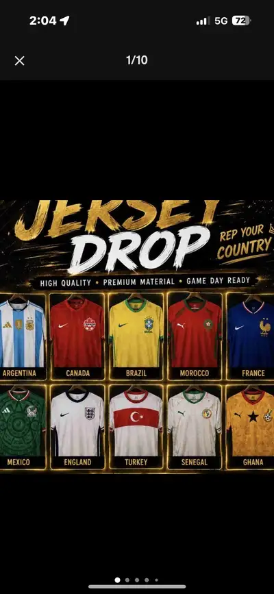 World Cup jerseys , View more