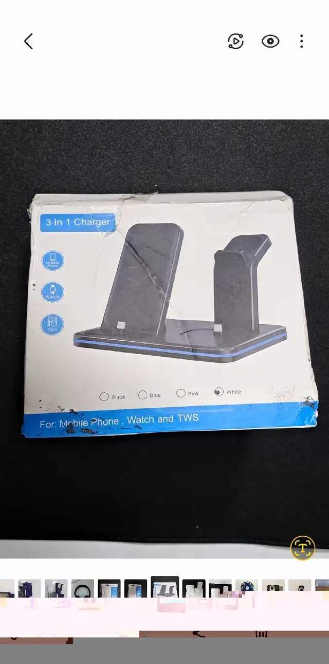 iPhone Charger Stand, QI Fast 3 in 1 Charging Station, Charging  in Cell Phone Accessories in Markham / York Region - Image 9