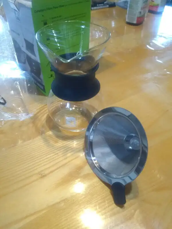 CAFETIÈRE TERRA POUR-OVER 1-2 TASSES in Kitchen & Dining Wares in Thetford Mines - Image 4