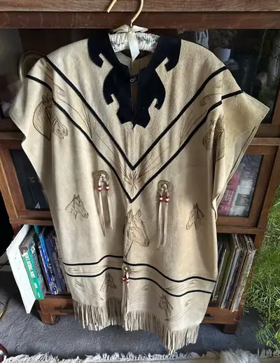 suede leather poncho, View more