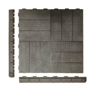 Plastic Wood-like tiles for exteriors. 100 Sq.Ft.