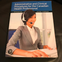 Administrative and clinical procedures for the Canadian health