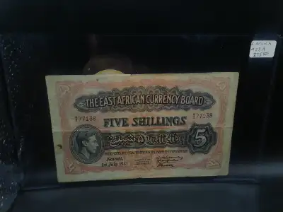 The East African Currency Board Five Shillings Banknotes #28A, View more