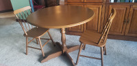 Wooden Table With 2 Chairs 