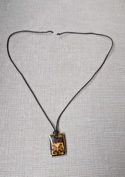 Brand New Rectangular Ceramic Pendant Necklace , View more