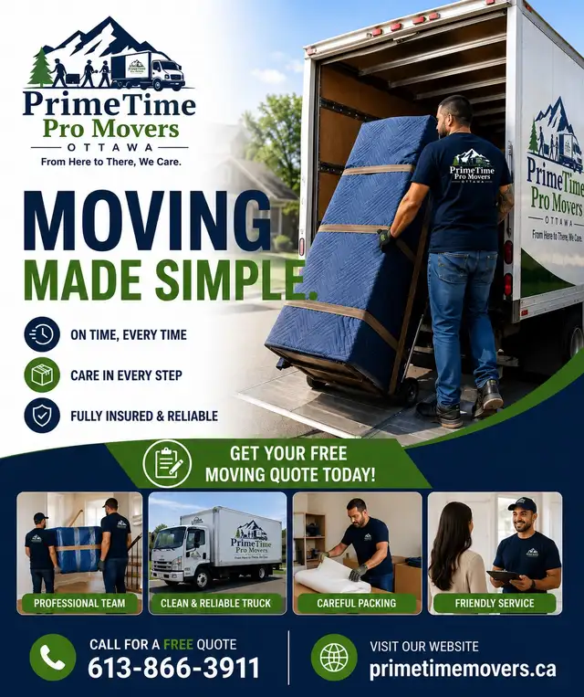 Professional Movers in Ottawa | PrimeTime Movers
