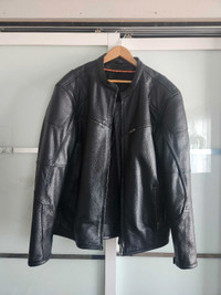 XXL Men's leather riding jacket 