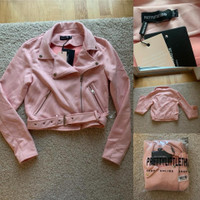 Light Pink Faux Suede Jacket 