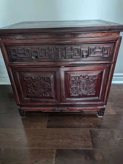 vintage Asian Carved Rosewood side/end tables, View more