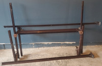 ADJUSTABLE FOR QUEEN & KING  BED STEEL FRAME WITH LOCKING WHEELS