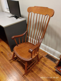 Anitque pine rocking chair