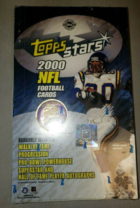 2000 Topps Stars NFL Football Factory Sealed Box Pro Bowl Jersey