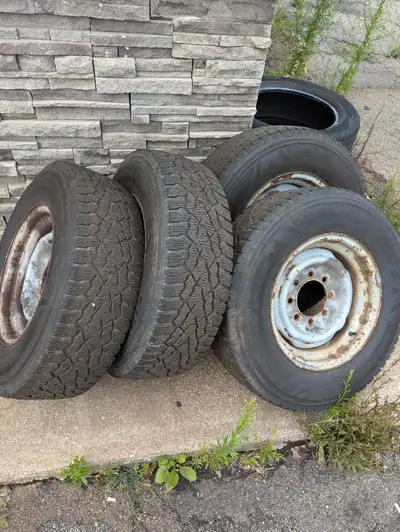 Tires and Rims for Sale. The tires came off a 2007 E250 Van. 225/75/ R16. Made from KUMO. $250 for a...