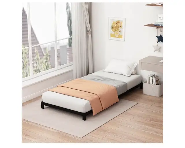Fly-CTsoar 5 Inch Twin Platform Bed Frame in Beds & Mattresses in Kitchener / Waterloo - Image 5