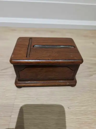 Vintage Mid Century Cigarette Mechanical Wooden Dispenser , View more