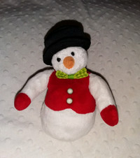Douglas Cuddle Toy Plush 6" Snowman, Stocking Stuffer!!