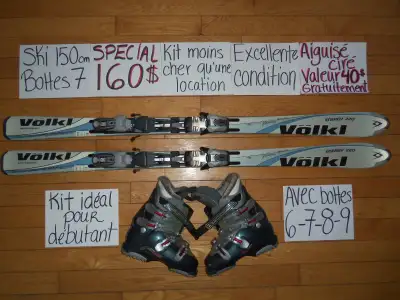 Ensembles kits de ski alpin twin tip 146 150 157 cm, View more