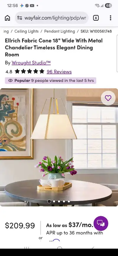Wrought Studio Chandelier, View more