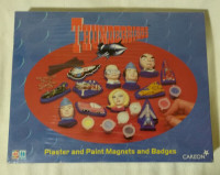 * 1999 Thunderbirds - Plaster Badge and Magnet Paint Kit