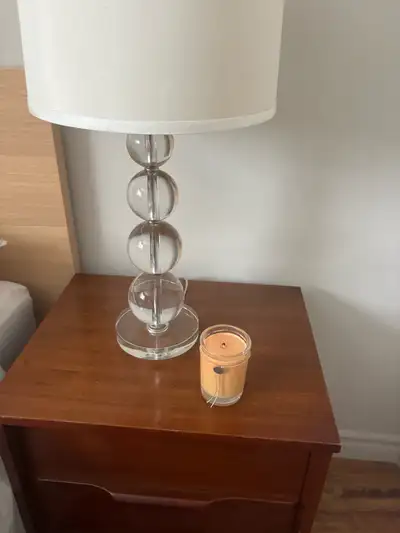 Pottery Barn glass lamp, View more