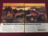 1984 Honda TRX 125 Two Page Original Ad