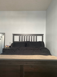 Bed frame and mattress (matching dresser and nightstand)