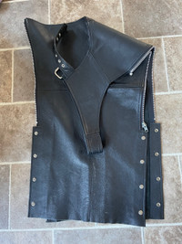Leather chaps / Woman shirt