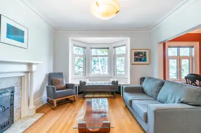 Rare High Park Furnished Sunlit 1+Den Apt w/ Huge Patio