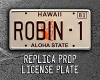 Magnum P.I.  Ferarri  Tom Selleck  ROBIN-1  Metal Licene Plate