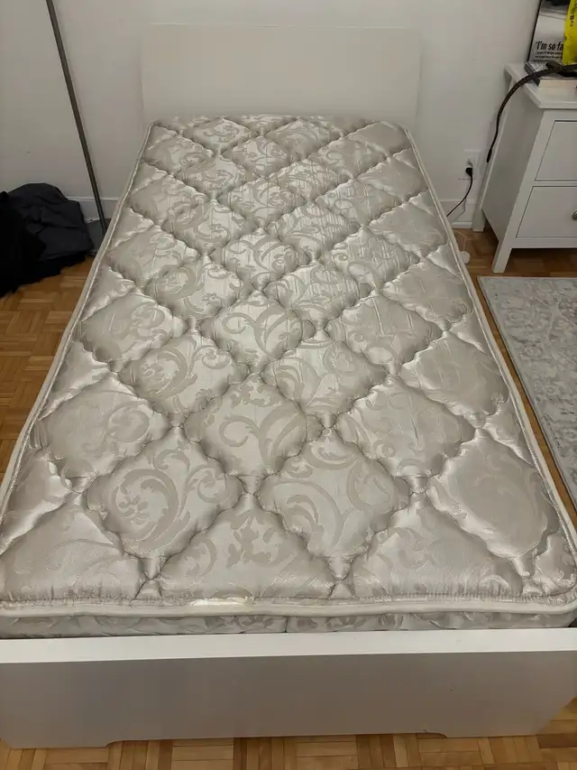 (Free Delivery) IKEA Single Bed Frame & Mattress  in Beds & Mattresses in City of Montréal - Image 2