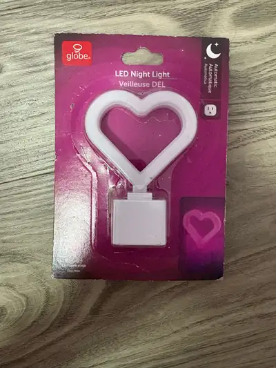 Globe led night light veilleuse lumière de nuit (heart), View more