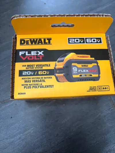 BNIB Dewalt Flexvolt 9ah battery , View more