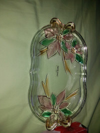 Vintage Savoir Vivre Japan Candy/Nut Dish Christmas Flowers