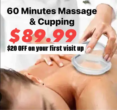60 Minutes Deep Tissue Massage & Cupping -PROMO, View more
