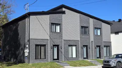 Nouvelle construction (Triplex) sur la rue Laviolette. Prêt à louer dès le 1er mai! Bail de 12 mois...