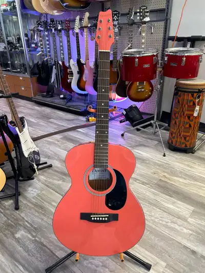 Denver DF4SS Acoustic Guitar Pink Good condition Item # 129736 WE BUY GOLD!! TRADE-INS WELCOME WARRA...