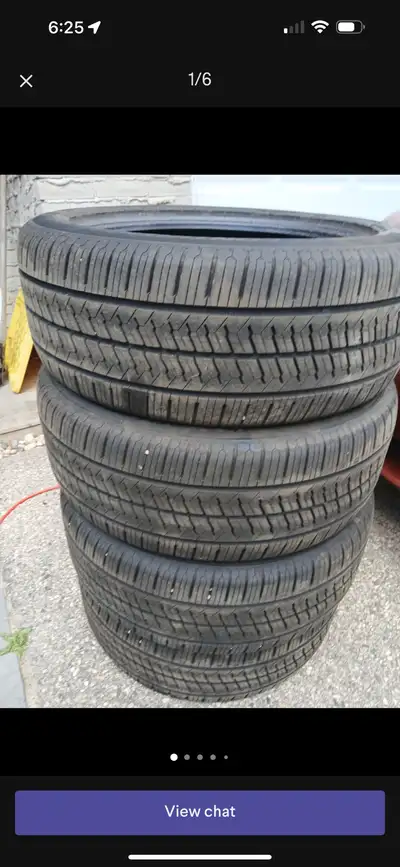 Continental all seasons in excellent condition 90% of thread left only used for a couple of months.