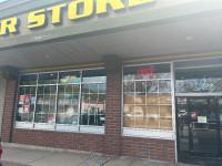Busy liquor store business and building for sale